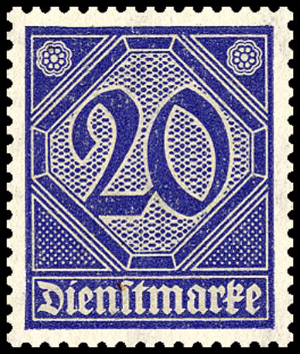 DR Dienst 1920 Mi.-Nr. 26 - postfrisch