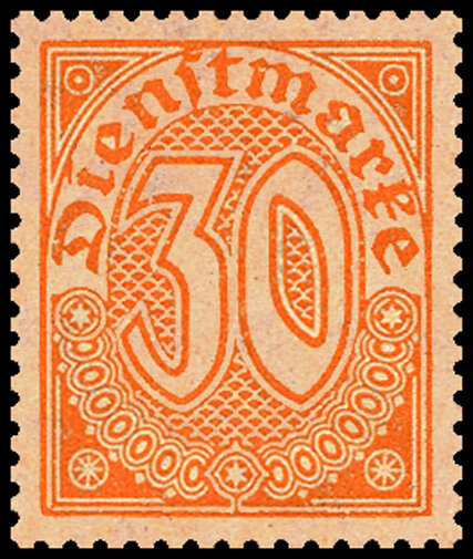 DR Dienst 1920 Mi.-Nr. 27 - postfrisch