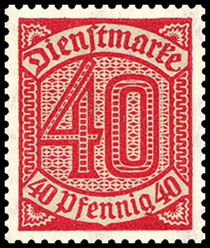 DR Dienst 1920 Mi.-Nr. 28 - postfrisch