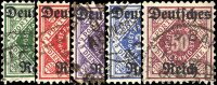 DR Dienst 1920 Mi.-Nr. 52-56 - gestempelt