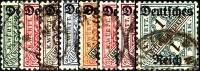 DR Dienst 1920 Mi.-Nr. 57-64 - gestempelt