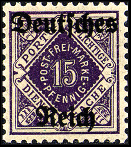 DR Dienst 1920 Mi.-Nr. 54 - postfrisch