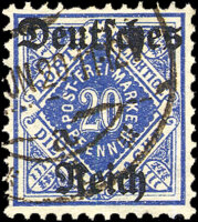 DR Dienst 1920 Mi.-Nr. 55 X - gestempelt