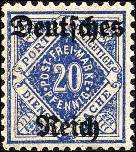 DR Dienst 1920 Mi.-Nr. 55 Y - postfrisch