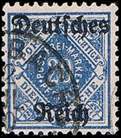 DR Dienst 1920 Mi.-Nr. 55 Y - gestempelt