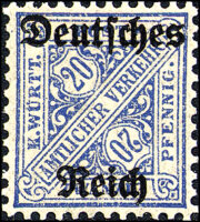 DR Dienst 1920 Mi.-Nr. 60 Y - postfrisch