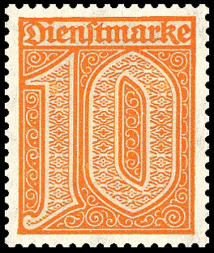 DR Dienst 1920 Mi.-Nr. 65 - ungestempelt