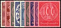 DR Dienst 1920 Mi.-Nr. 69-74 - ungestempelt