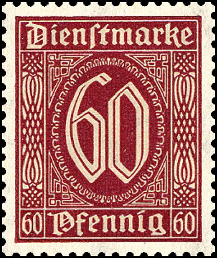 DR Dienst 1920 Mi.-Nr. 66 a - postfrisch