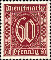 DR Dienst 1920 Mi.-Nr. 66 a - postfrisch