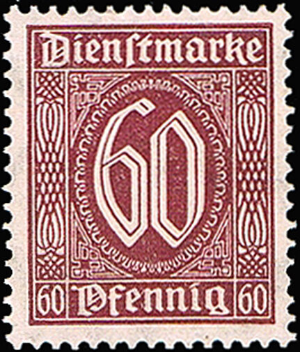DR Dienst 1920 Mi.-Nr. 66 b - postfrisch