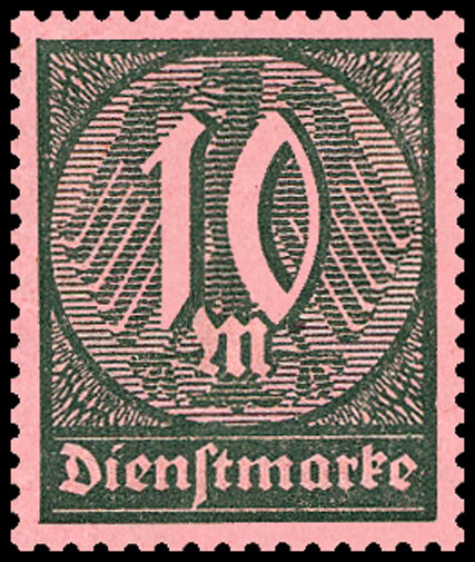DR Dienst 1920 Mi.-Nr. 68 a - postfrisch