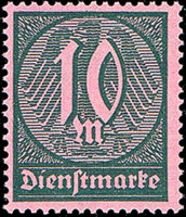 DR Dienst 1920 Mi.-Nr. 68 b - postfrisch