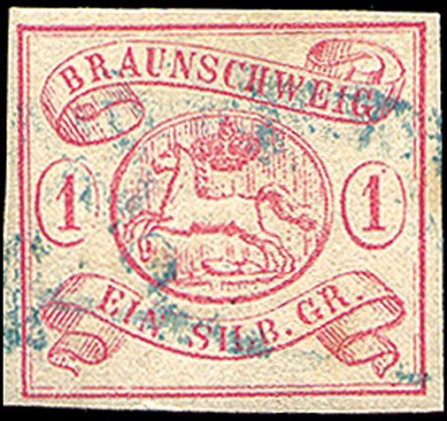 Braunschweig 1852 Mi.-Nr. 1 - gestempelt