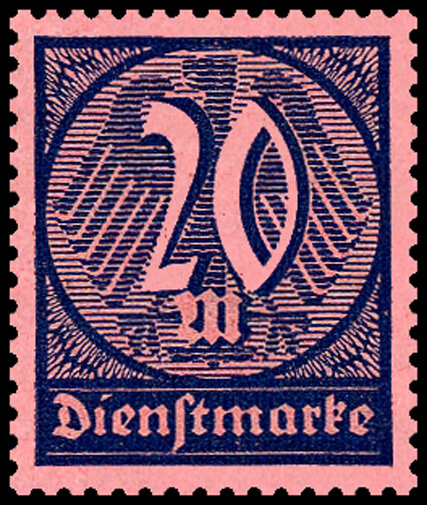 DR Dienst 1920 Mi.-Nr. 72 - postfrisch