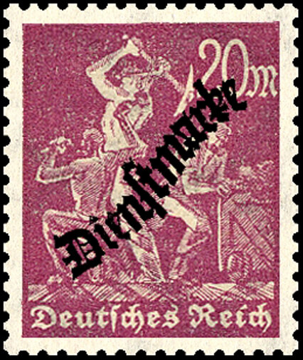 DR Dienst 1923 Mi.-Nr. 75 x - postfrisch
