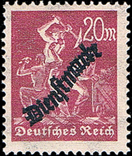 DR Dienst 1923 Mi.-Nr. 75 y - postfrisch