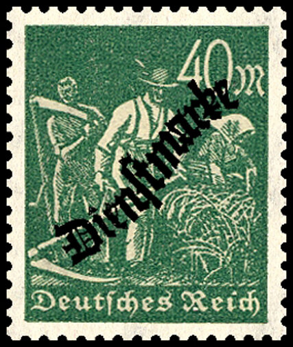 DR Dienst 1923 Mi.-Nr. 77 a - postfrisch
