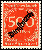 DR Dienst 1923 Mi.-Nr. 81 - postfrisch