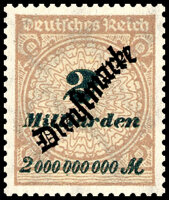 DR Dienst 1923 Mi.-Nr. 84 - postfrisch