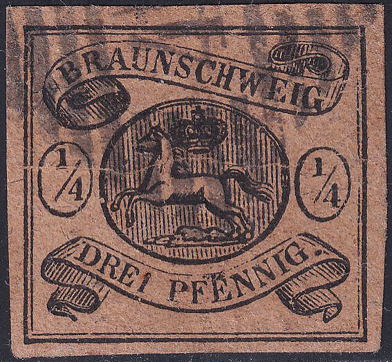 Braunschweig 1853 Mi.-Nr. 4 - gestempelt