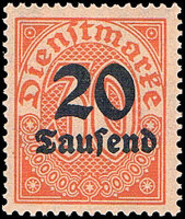 DR Dienst 1923 Mi.-Nr. 90 - postfrisch