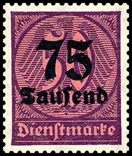 DR Dienst 1923 Mi.-Nr. 91 - postfrisch
