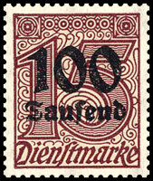 DR Dienst 1923 Mi.-Nr. 92 - postfrisch