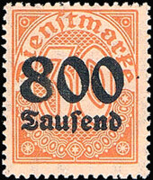 DR Dienst 1923 Mi.-Nr. 95 Y - postfrisch