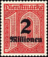 DR Dienst 1923 Mi.-Nr. 97 x - postfrisch