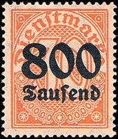 DR Dienst 1923 Mi.-Nr. 97 y - postfrisch