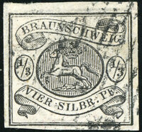 Braunschweig 1853 Mi.-Nr. 5 - gestempelt
