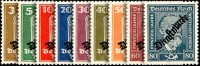 DR Dienst 1924 Mi.-Nr. 105-113 - ungestempelt
