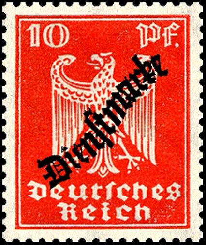 DR Dienst 1924 Mi.-Nr. 107 - postfrisch