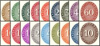 DR Dienst 1927-1930 Mi.-Nr. 114-131 - ungestempelt