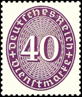 DR Dienst 1927 Mi.-Nr. 121 X - postfrisch