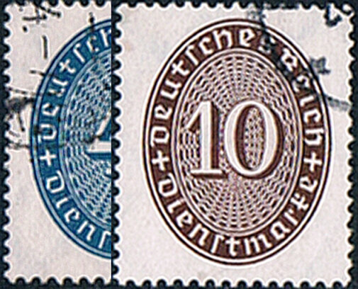 DR Dienst 1933 Mi.-Nr. 130-131 - gestempelt