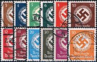 DR Dienst 1934 Mi.-Nr. 132-143 - gestempelt