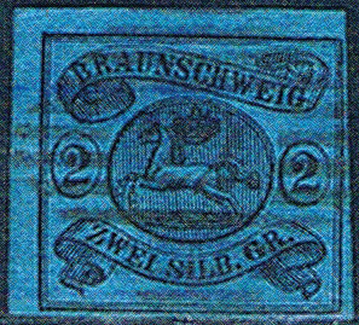 Braunschweig 1853 Mi.-Nr. 7 a - gestempelt