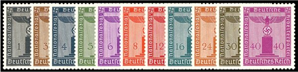 DR Dienst 1942 Mi.-Nr. 155-165 - ungestempelt