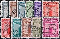 DR Dienst 1942 Mi.-Nr. 155-165 - gestempelt