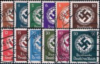 DR Dienst 1942 Mi.-Nr. 166-177 - gestempelt