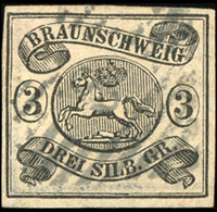 Braunschweig 1853 Mi.-Nr. 8 b - gestempelt