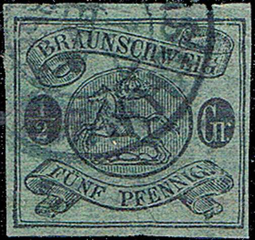 Braunschweig 1861 Mi.-Nr. 10 A - gestempelt