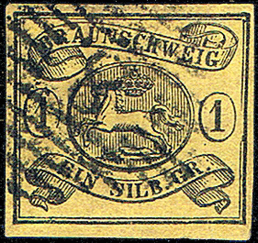 Braunschweig 1861 Mi.-Nr. 11 A - gestempelt