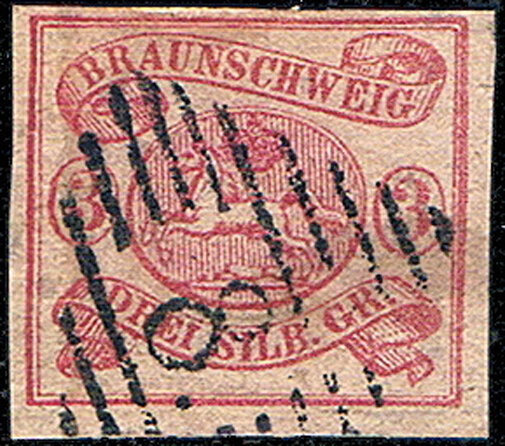 Braunschweig 1861 Mi.-Nr. 12 Aa  - gestempelt