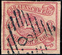 Braunschweig 1861 Mi.-Nr. 12 Aa  - gestempelt