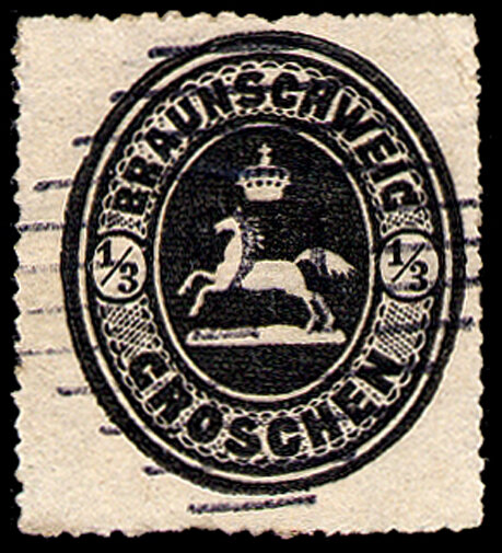 Braunschweig 1865 Mi.-Nr. 17 - gestempelt